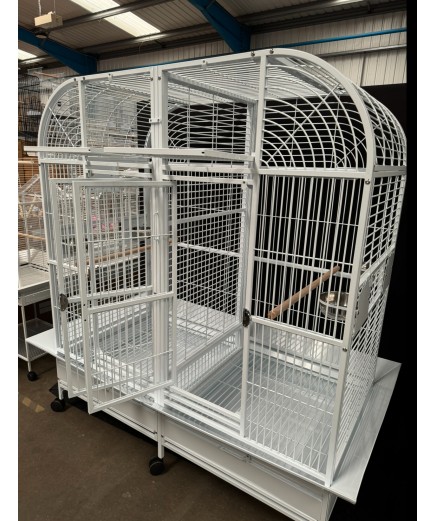 Parrot-Supplies Washington Premium Double Macaw Parrot Cage - White