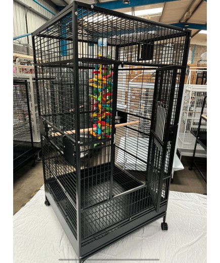 Parrot-Supplies Chicago XL Macaw Parrot Cage Black