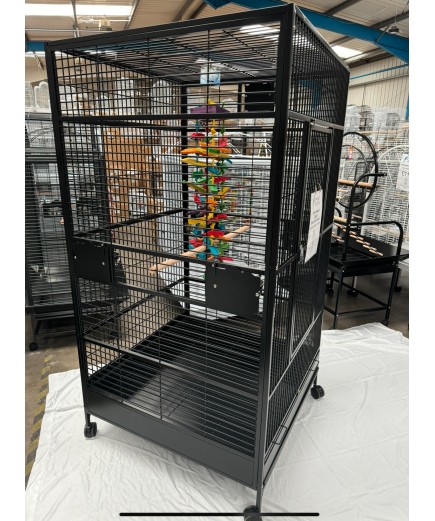 Parrot-Supplies Chicago XL Macaw Parrot Cage Black