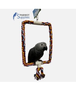 Adventure Bound Colourful Rope Parrot Swing Toy