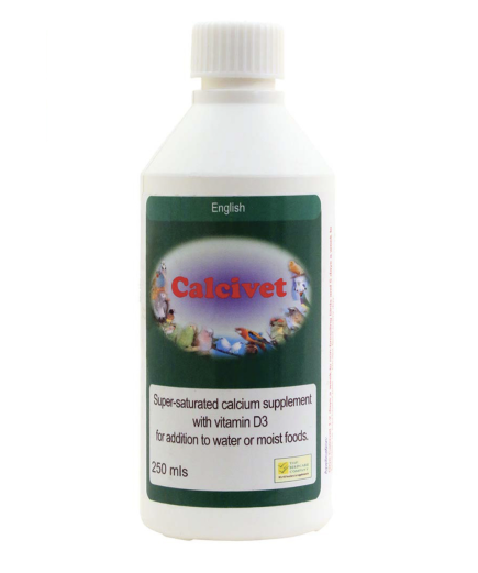 Birdcare Company Calcivet 250ml Liquid Calcium and D3 Bird Supplement