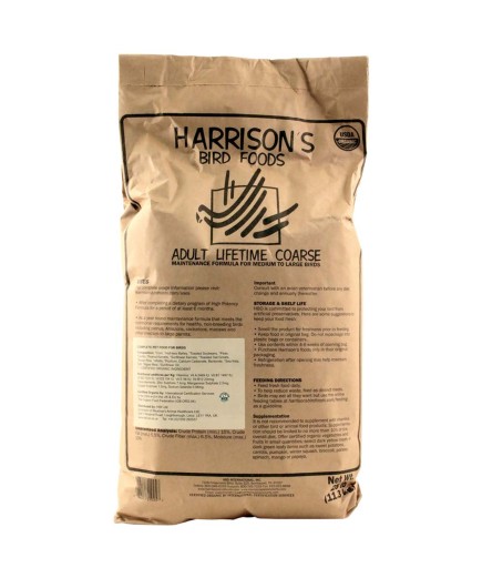 Harrisons Adult Lifetime Coarse 25lb Complete Parrot Diet