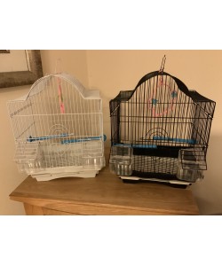 Parrot-Supplies Shaped Top Small Bird Cage - Black