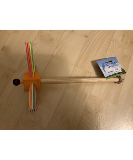 37cm Party Fun Spinning Perch Parrot Toy - BOGOF