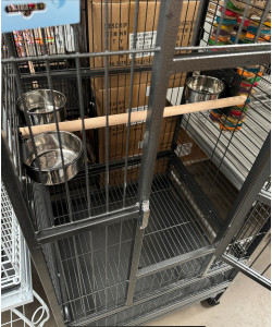 Parrot-Supplies Lakeland Play Top Parrot Cage Black